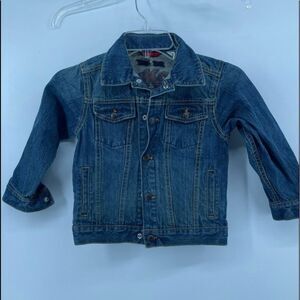Vintage OshKosh Denim Jean Jacket Classic Button Front Jacket Toddler Size‎ 4